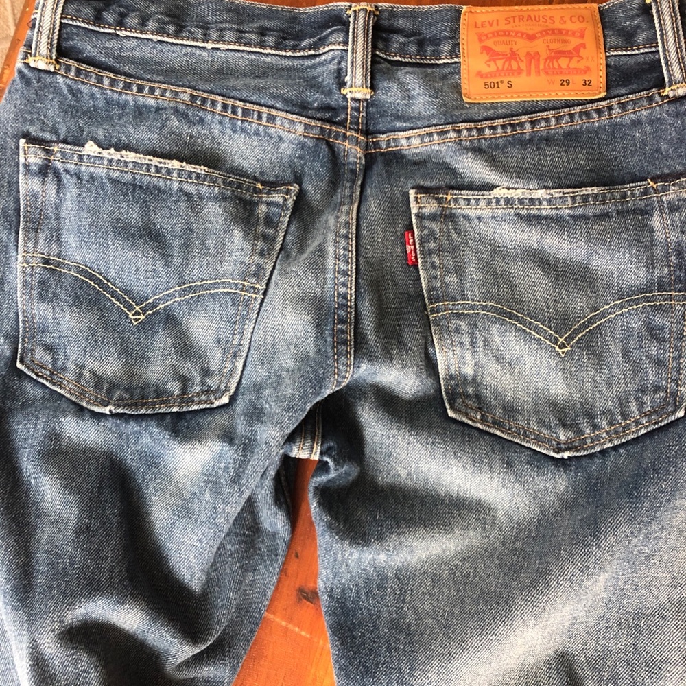 Levi’s 501 skinny ripped jeans 29 x 32